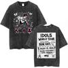 Yungblud IDOLS Album Tour  T Shirts Men Women Clothing Washed Vintage Short Sleeve Tshirts Oversized Casual Cotton Tshirt