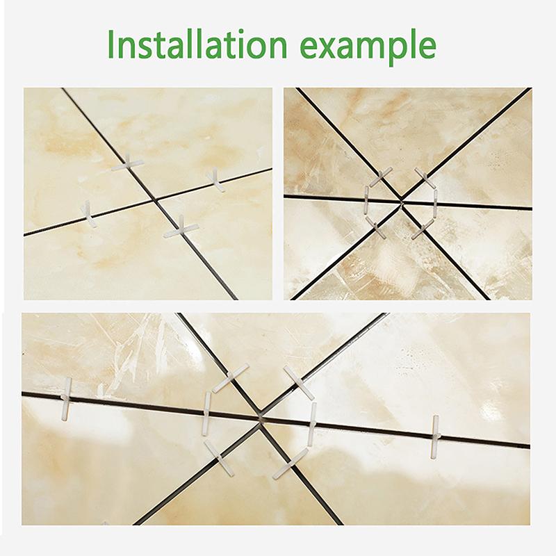 500Pcs 1/1.5/2/2.5/3/5Mm Ceramic Tiler Spacer Cross Plastic Tile Plumber Reuseable Leveling System Construction Tools