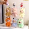 1pc transparent labubu dustproof display box, cotton doll stackable storage box suitable for toy collection and storage box