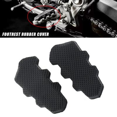 Motorcycle Front Footrest Foot Peg Footpeg Plate Rubber Cover For Ducati Hypermotard 821 Multistrada MTS 950 1260 1200