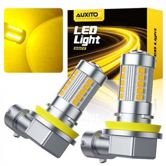 Auxito H8 H16JP  H11 LED Fog Light Bulb 40W 4000LM 3000K Yellow Conversion Kit