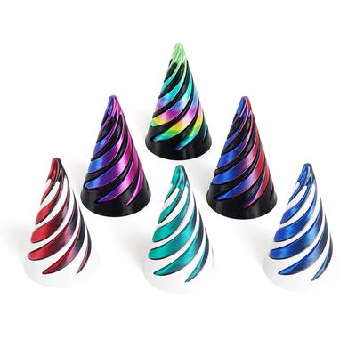 3D-gedrucktes Spiralkegel-Spielzeug, unmögliche Pyramiden-Durchgangsskulptur, Durchgangspyramide-Spielzeug, Mini-Wirbelfaden-Illusion