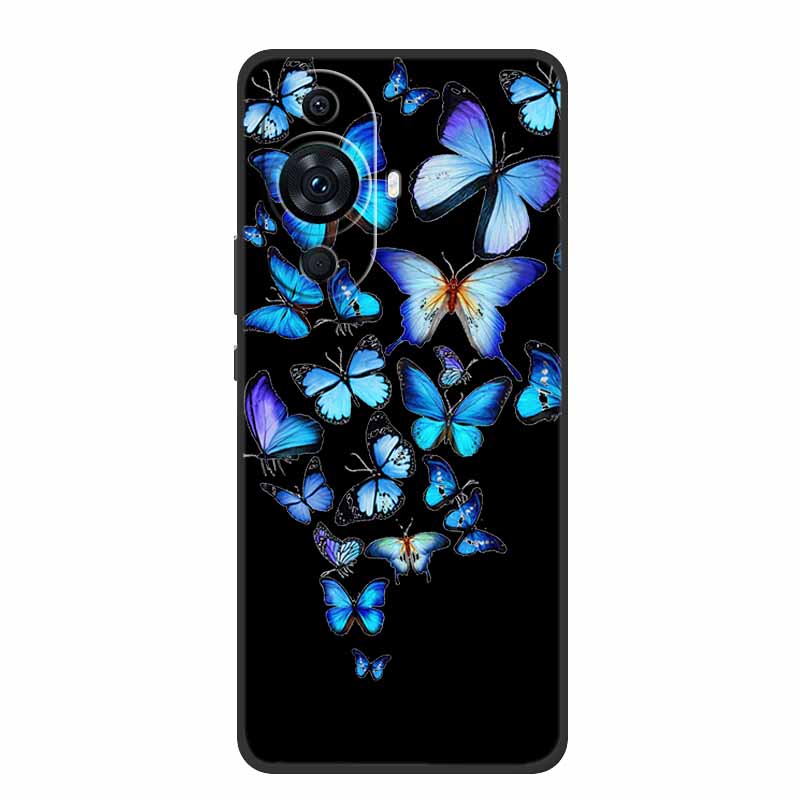 Funda For Huawei Nova 12s Case Cute Cartoon Cat Black Silicone Soft Back Cover Case For Huawei Nova 12s Case Nova12s 12 S Coque
