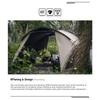 Outdoor Folding Multifunctional Tactical Table Camping X-type Flat Replacement IGT Tables Lightweight Double-layer Storage Rack