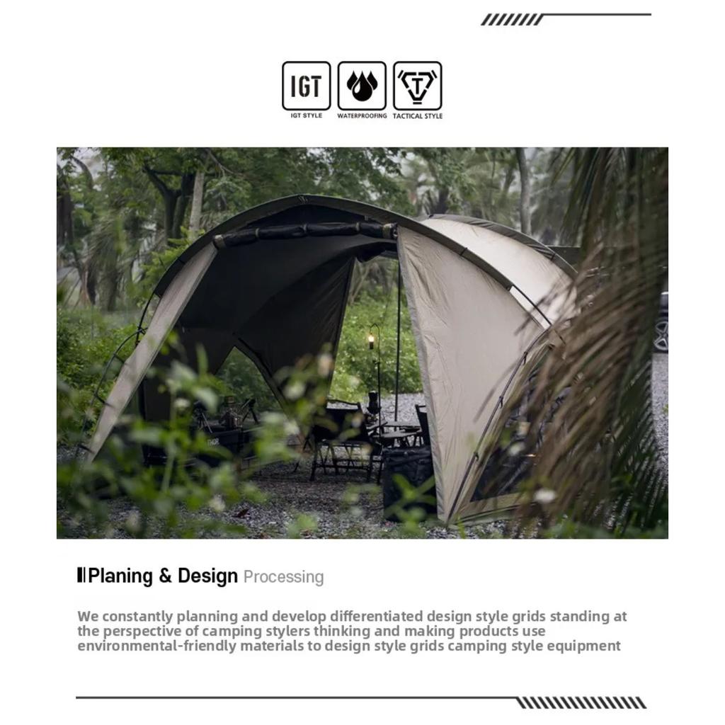 Outdoor Folding Multifunctional Tactical Table Camping X-type Flat Replacement IGT Tables Lightweight Double-layer Storage Rack