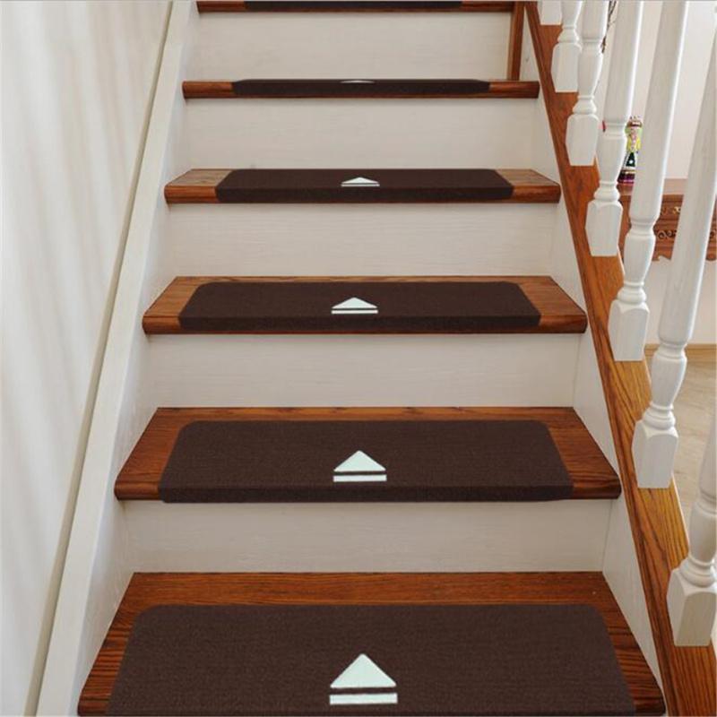 Non-slip  Floor  Mat Solid Wood Glue-free Self-adhesive Stair Mat Step Mat Carpet