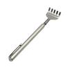 Stainless Steel Extendable Back Scratcher Portable Hard-to-Reach Areas Five-Teeth Telescoping Handle Back Scratcher Massager Tools