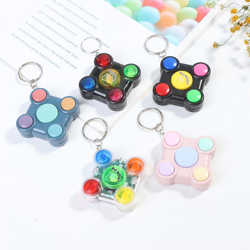 1PC Giocattolo Antistress per Adulti Bambini Portatile Colorato a Forma di Gamepad Labirinto di Memoria Cubo Gadget Portachiavi Gioco Educativo di Svolta