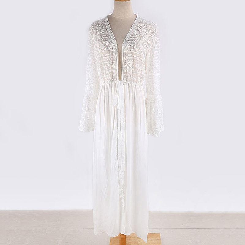 Plus Size Summer Women's Beach Cover Up Sexy Cardigan Loose Holiday Sunscreen Bikini Cover Up