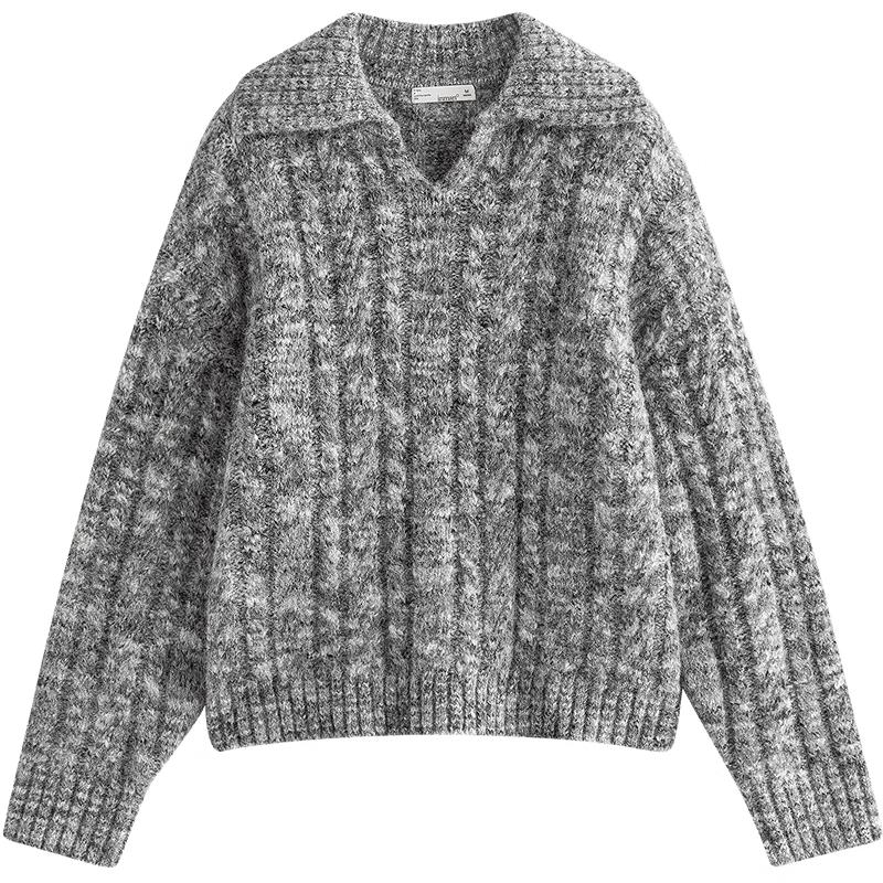 

Женский вязаный свитер поло Inman S