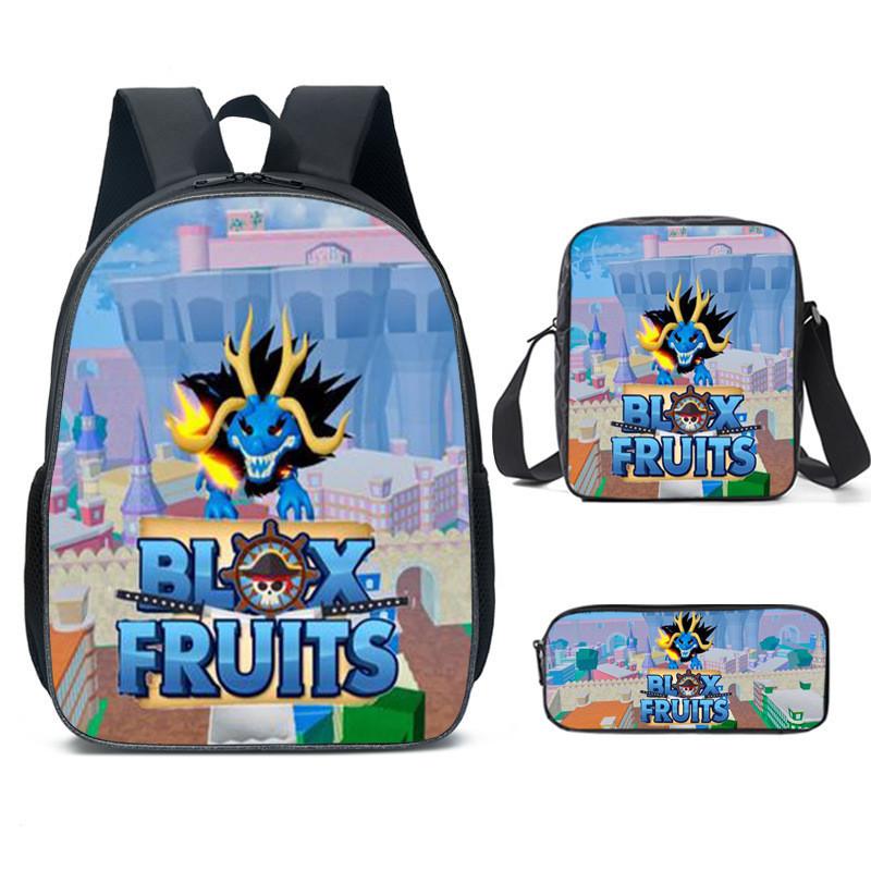 Lovely And Airy Roblox Blox Fruits Backpack For Kids In Grade 1-2