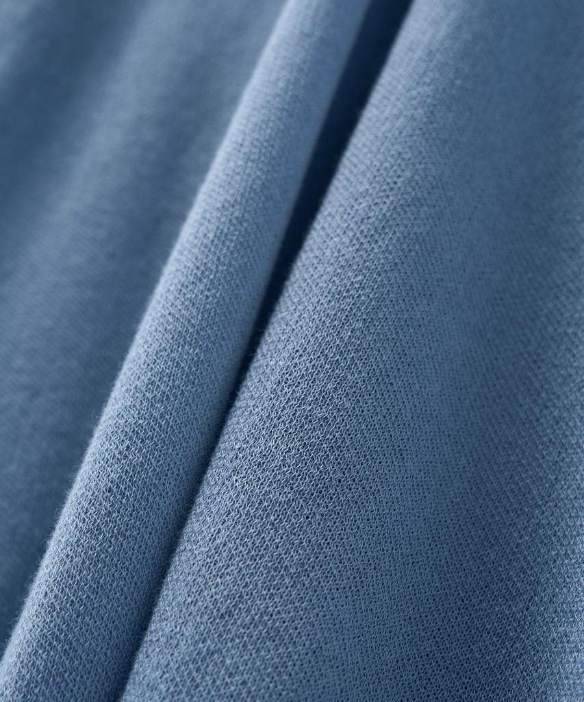 Seteo Lightweight Crew Neck Half Knit Blue