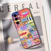 Sardines Fish Art Canned Food Phone Case For Samsung Galaxy A73,A72,A71,A70,A53,A52,A51,Soft Silicone Black Cover