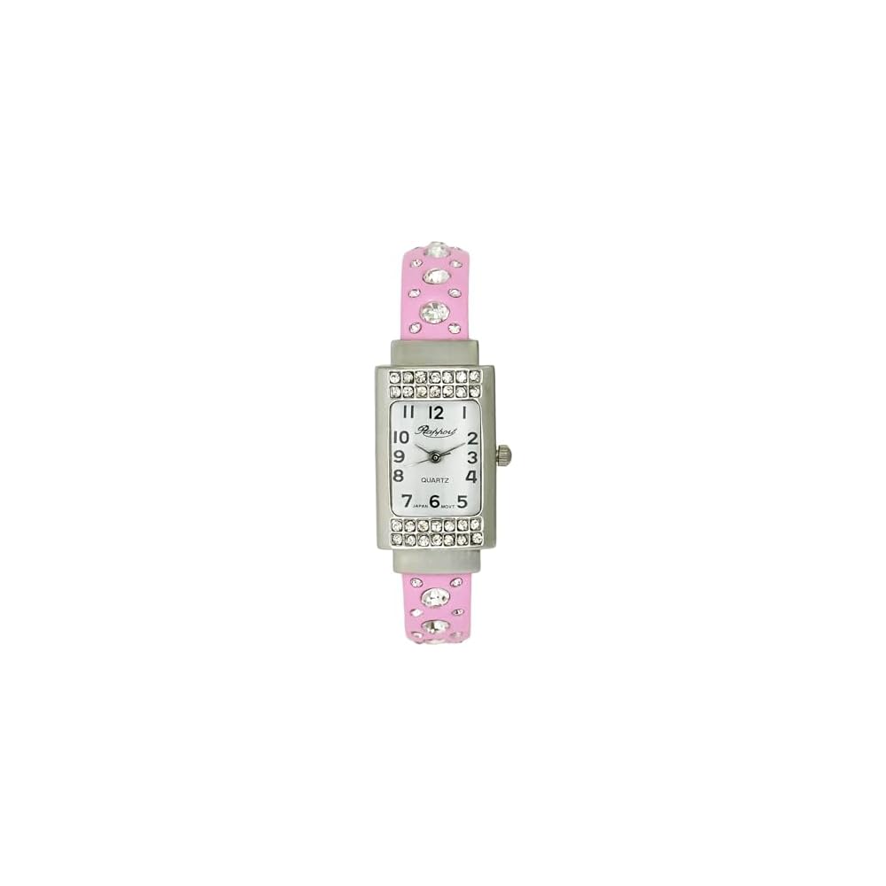Rapport Women s Bangle Watch Pink with Slim Bezel and Elegant Design 191097