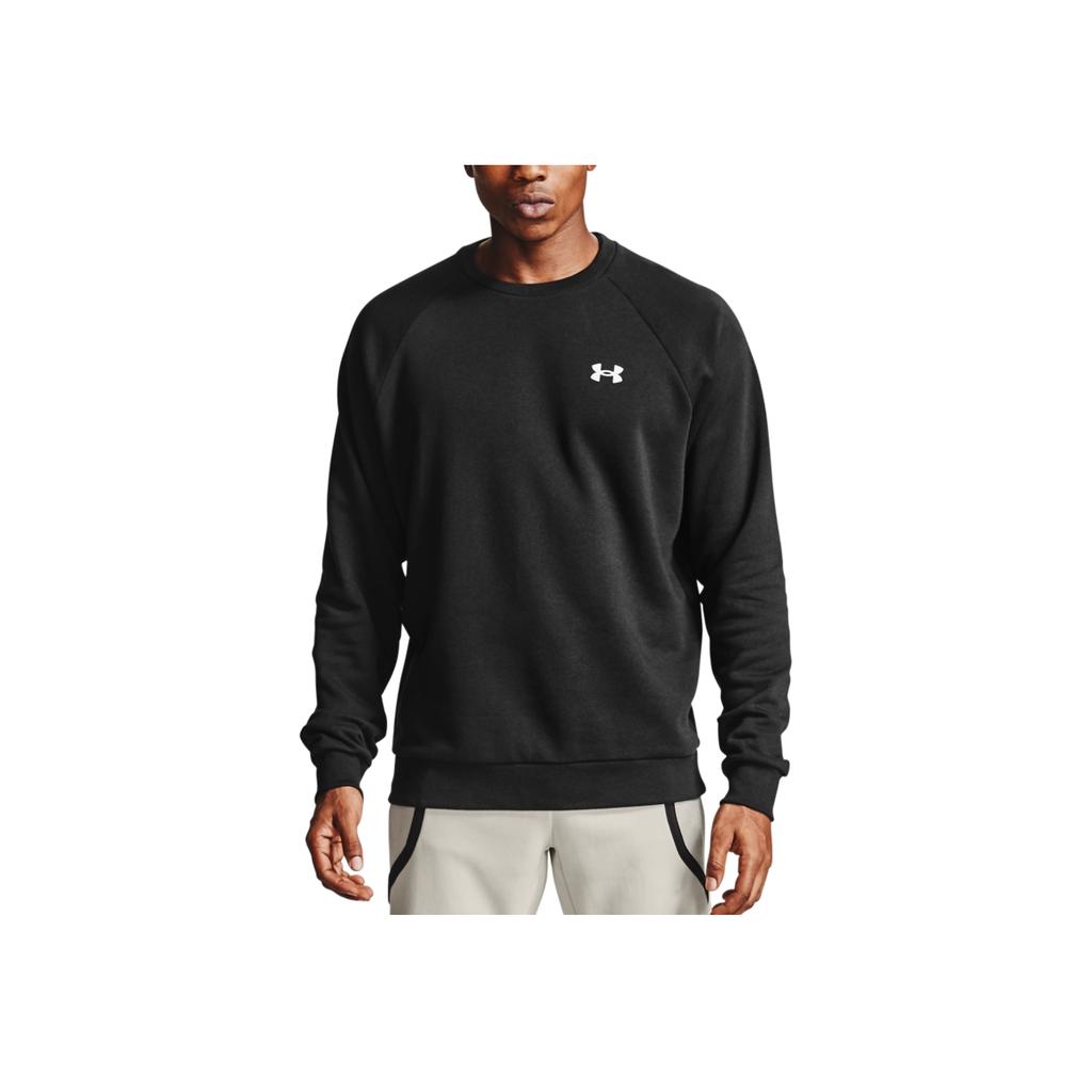 Under Armour Rival Cotton Crewneck Sweatshirt Men Tops Black 1357104-001