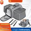 Expandable Multifunctional Pet Travel Handbag - Double-Sided, Breathable, Universal for Cats & Dogs