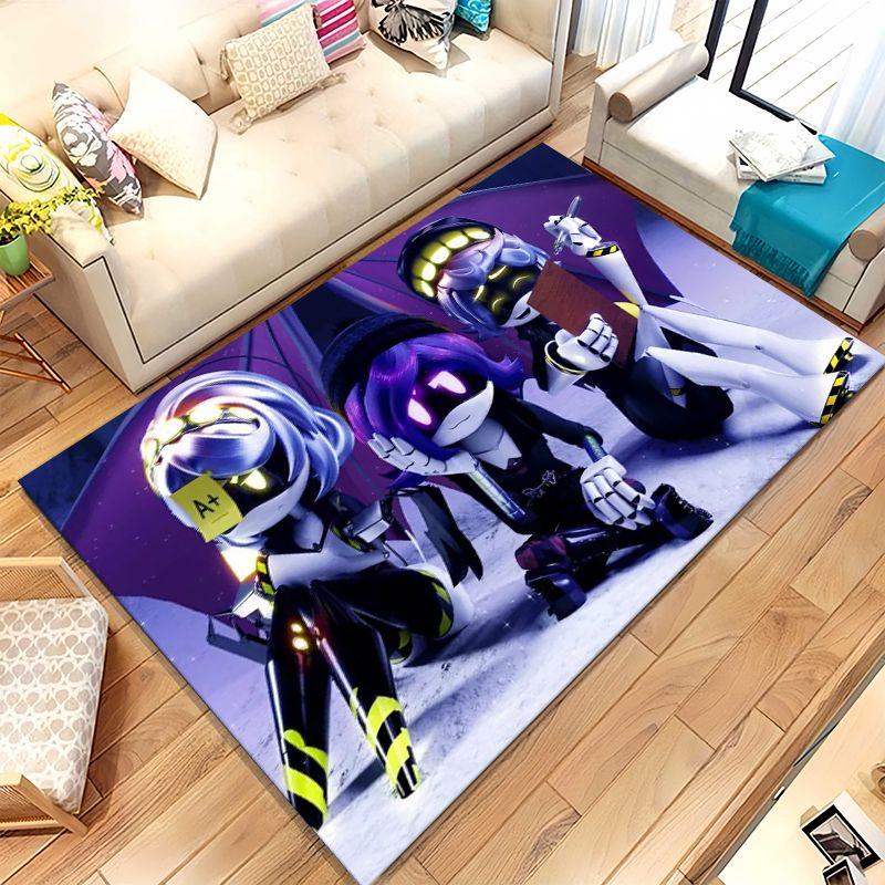 Murder Drones Uzi N Cyn Cartoon Soft Non-Slip Large Area Rug for Living Room,Bedroom Playroom Carpet Mat for Sofa,Home Decor