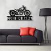 Custom Motorcycle Metal Wall Art Contemporary Indoor Outdoor Home Decor Gift