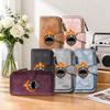 Cool Flame Skull Pattern Long Wallet Multifunction Card Holder Portable Casual Fashion Purse for Daily Use
