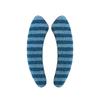 1 Pair Toilet Mat Striped Pattern Thickened Design Plush Warm Toilet Seat Protector Easy Installation Bathroom Mat