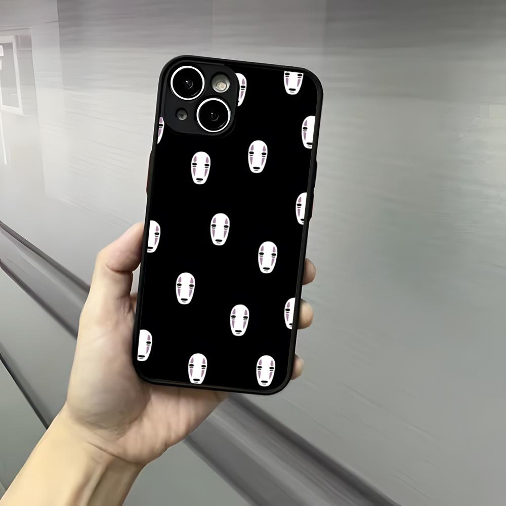 Cartoon H-Hayao M-Miyazaki Phone Case For Iphone 17 16 15 14 13 12 Pro Max Xr Air Plus Skin Feel Black Hard Shell Cover