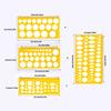 Geometric Stencil Geometric Drawing Templates Circle Stencils Clear Measuring Ruler for Engineering Drawing Building