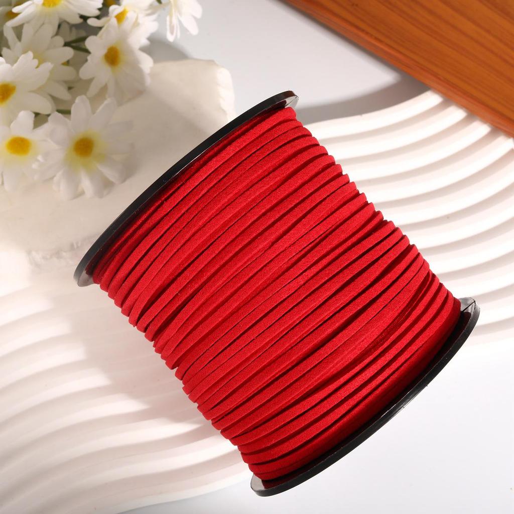 3mm Colored Korean Deerskin Suede Cord - Eco-Friendly Handmade Hanging Rope