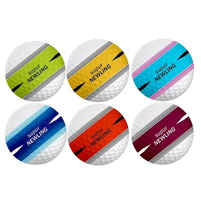 Himmelblauer Golf-Dreischichtball, dreischichtiger Super-Langstrecken-Golfball, Golfbälle, Spielbälle