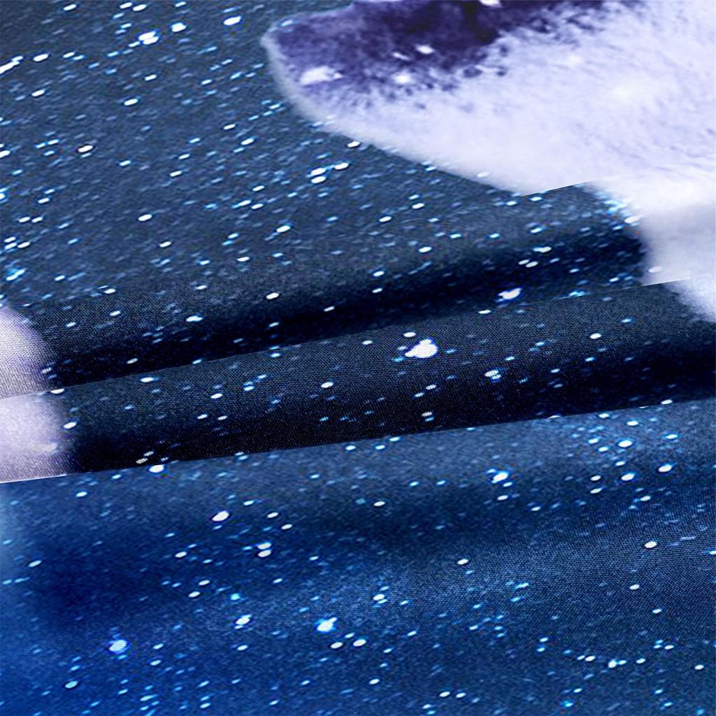 3D Animal Wolf Three-Piece Set, Kit Bedding, Indian Style