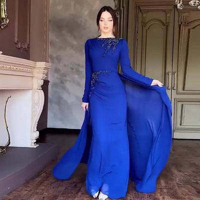 2024 Autumn European & American Socialite Light Luxury Mesh Dress