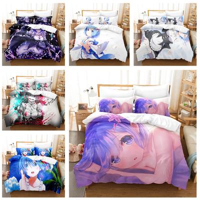 Druk 3D Anime Beauty zestaw pościeli dziewczyna z kreskówki puchowa poszewka na kołdrę poszewka na poduszkę 2/3 sztuki pokój entuzjasty komiksów DE135 * 200 pełnowymiarowy tekstylia domowe