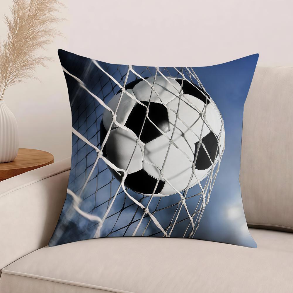 

Sport Fashion Football Cool Pillow Case Office Cushions Suitable For Sofa Car Bedroom Decorative Cushion Cover 26x26Inch