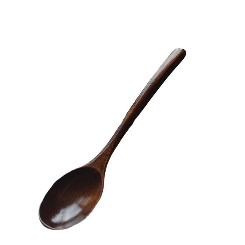 Decorative Thread Wrapped Nanmu Wooden Long Handle Spoon