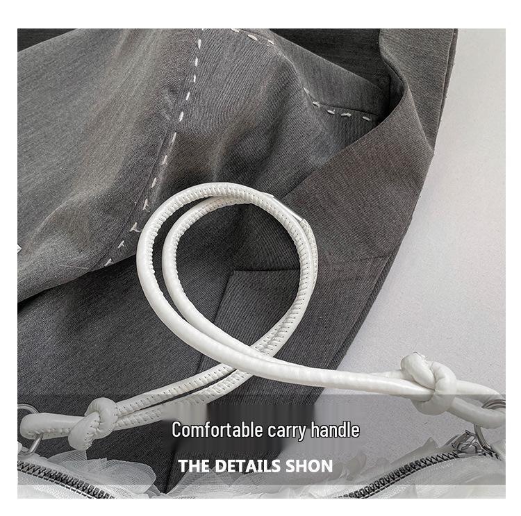 2025 Süße Blume Koreanischer Stil Schulterhandtasche - Frisch & Schlicht Lässiges Achseldesign für Herbst/Winter