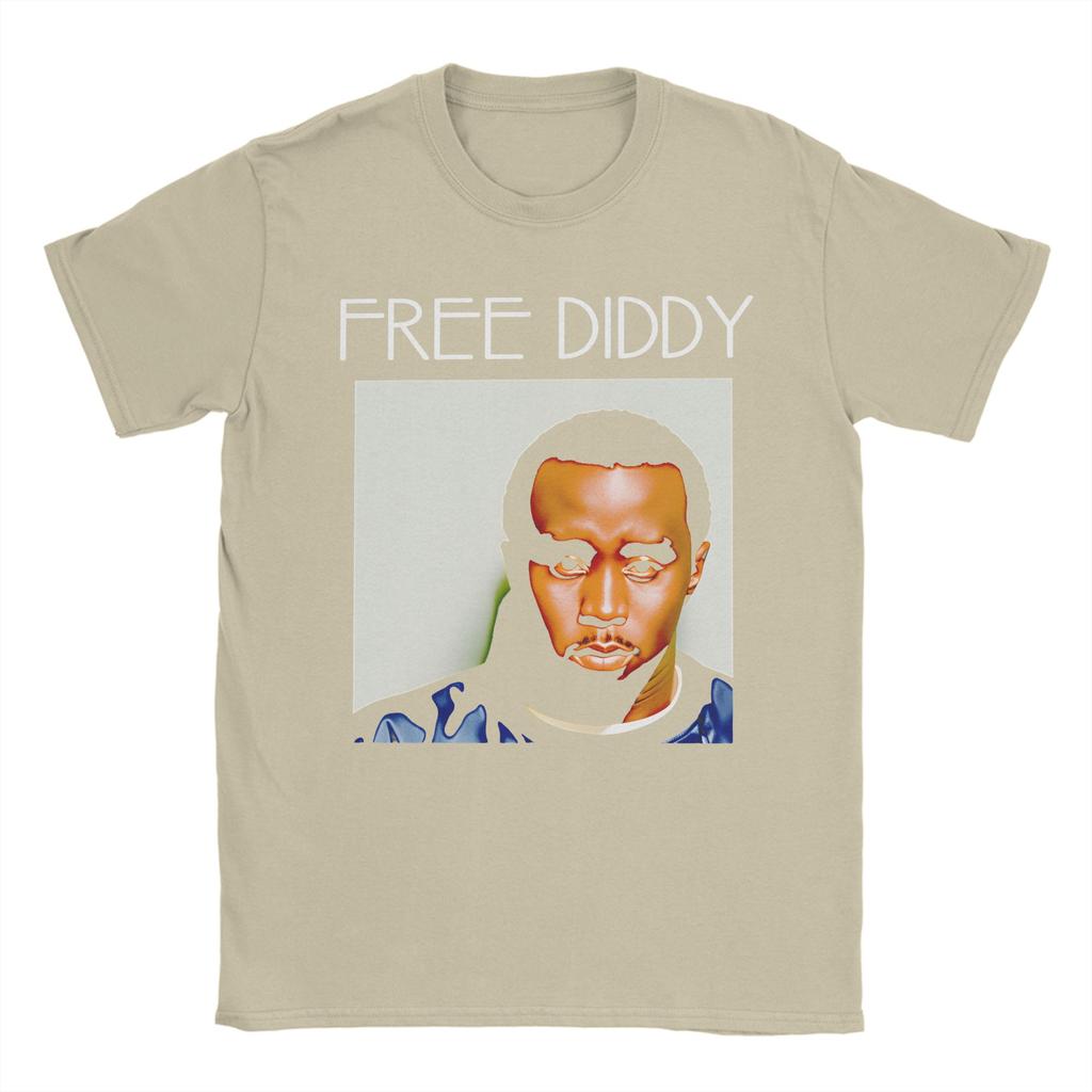 2026 FREE DIDDY Mens T Shirts Vintage Tees Short Sleeve O Neck TShirts Cotton Unique Tops
