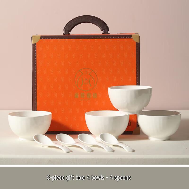 SAMLNG·DY White Ceramic Dinnerware Set