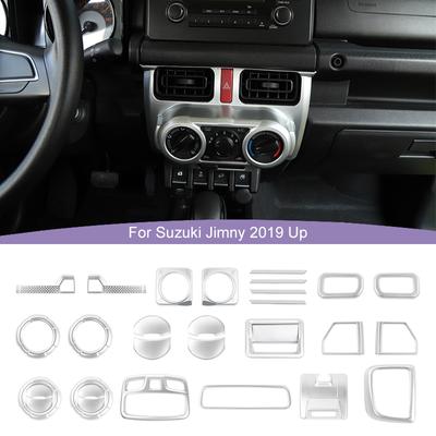 Auto-Rückspiegel, Armaturenbrett-Dekoration, Mittelkonsole, Lüftungsschlitze, Abdeckung, Leselampe, Schutzaufkleber, für Suzuki Jimny 2019 Up, ABS, Autozubehör