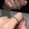 Eleganter Geometrischer Regenbogen Zirkonia Verstellbarer Zeigefingerring für Damen