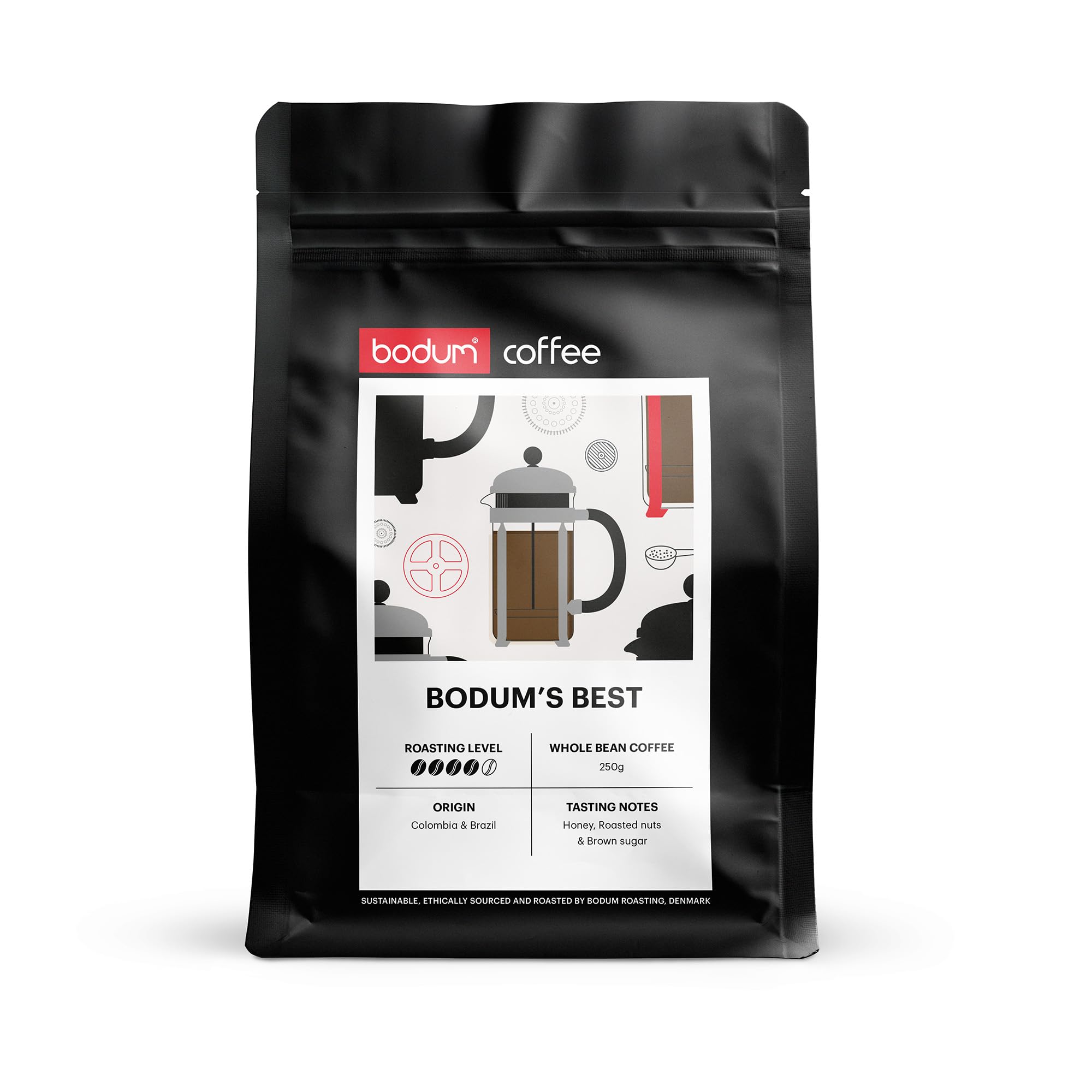 BODUM Coffee Whole 250g Beans, BODUM S BEST, Beans, [Authentic Product] ZS55019-1-250