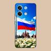 Russia Flag Mobile Cell Phone Case for Xiaomi 15 14 13 12 Mi 11 T Ultra Lite Pro S X 5G Colour Printing Cover Luxury Smartphone