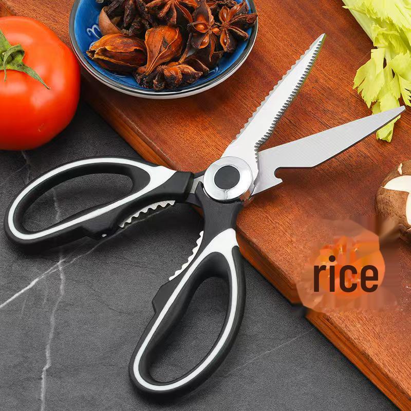 Multifunctional Stainless Steel Kitchen Scissors for Chicken Bones and Food Prep