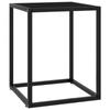 Day and Night - Day and Night Black Coffee Table with Black Glass 40x40x50 Cm