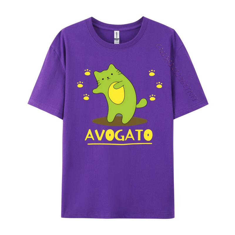 Avogato Cat Avocado Cute Funny Meow Tshirts Printed Tee Party Premium Cotton Tops Classic Tops Tees Cute Pet Tshirt