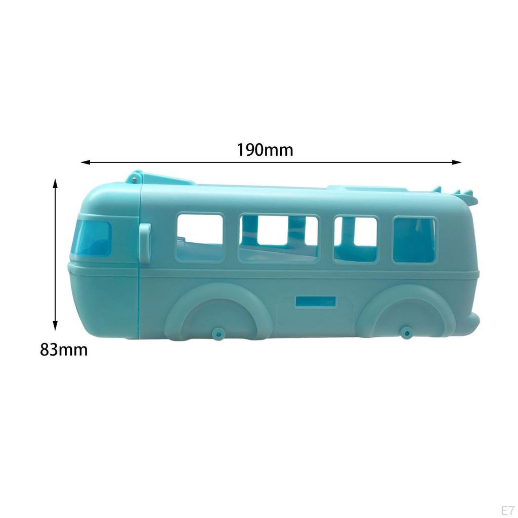 Bus Shape Water Bottle with Straw and Strap Adjustable Shoulder 500ml Capacity for Girls Boys