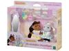 Sylvanian Families Hair Salon Pony Friends ST Mark Certified Toy Dollhouse for Ages 3 and Sylvanian Epoch [Stylish Set] Fu-17 Up, Families,
