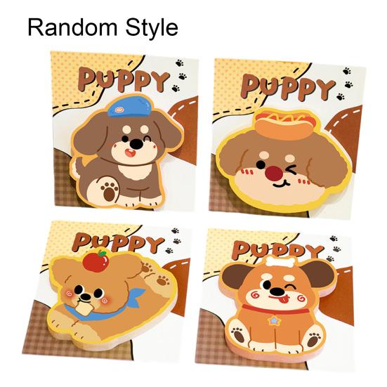 2Pcs Dachshund Message Pad Set Cute Puppy Shaped Self-Adhesive Memo Pads for Students Office No Residue Animal Memo Pads