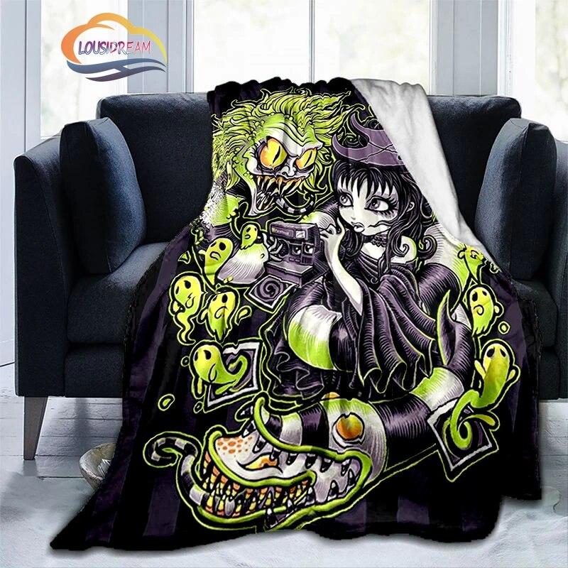 Movies Beetlejuice American Horror Film Blanket Animated blanket