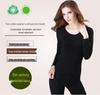 Women's Autumn Cotton Slim Fit Base Layer Set - Top and Pants