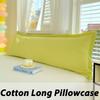Solid Color Double Couple Body Pillowcase Long Pillow Case Sleeping Cotton Cover for Dakimakura Bed Sofa 48x150/48x180CM