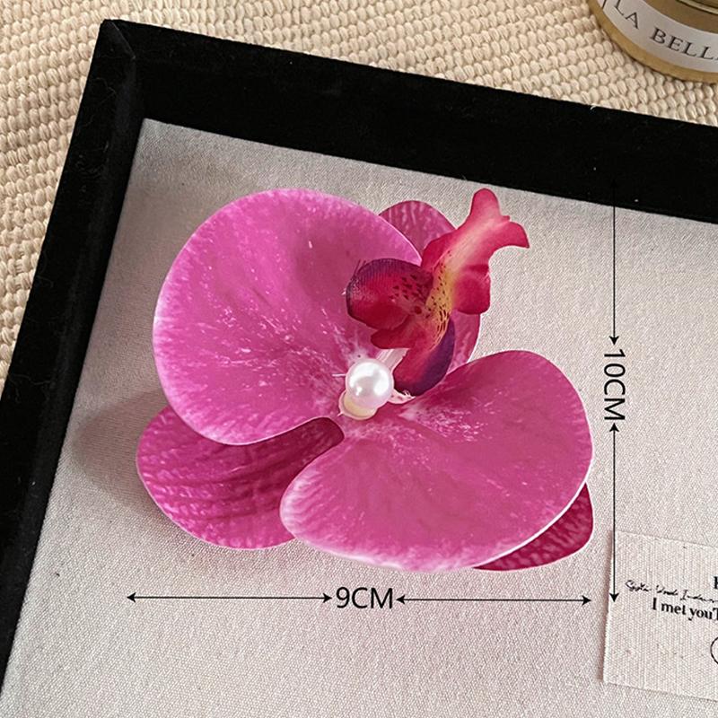 Orchid Hair Clip Sweet Seaside Vacation Bangs Hair Clip Hair Accessories For Women Girls Flower Shaped Headwear